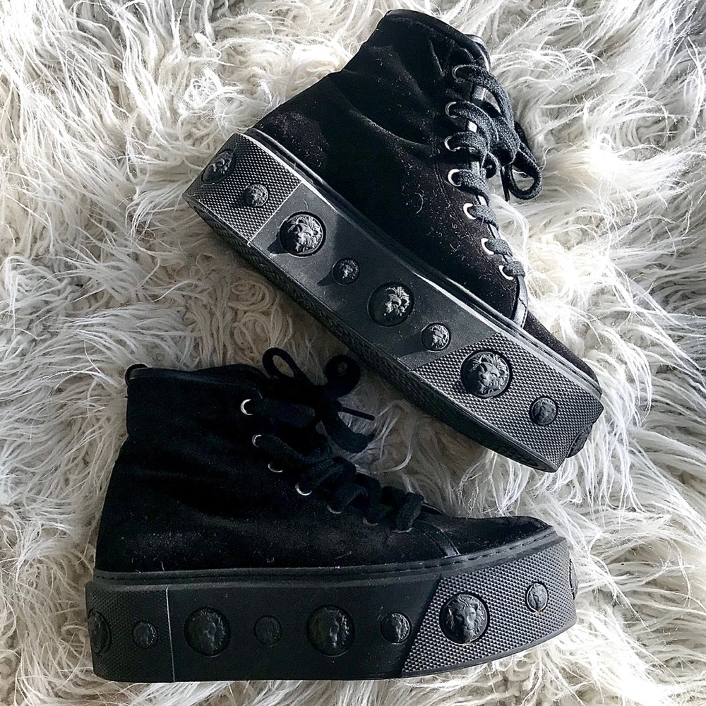 Black Velvet Versace Creepers
